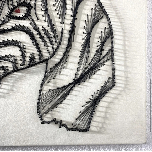 Vintage Handmade Zebra  String Art Wall Art - Picture 6 of 16